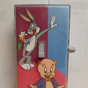 WACO Products Looney Tunes Bugs Bunny Porky Pig Talking Light Switch Cover